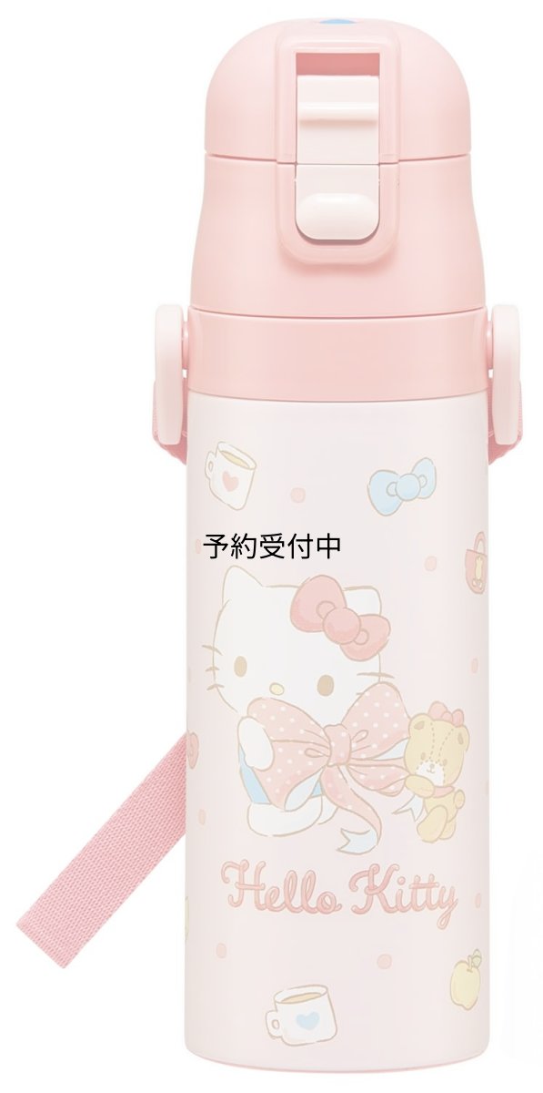 画像1: スケーター（Ｓｋａｔｅｒ） 水筒 子供用 直飲み ４７０ｍｌ サンリオ ハローキティ ビッグリボン 女の子 保冷専用 ステンレス 軽量タイプ ｗａｔｅｒｂｏｔｔｌｅ スポーツボトル キッズ こども 水瓶 ＳＤＣ４?Ａ (1)
