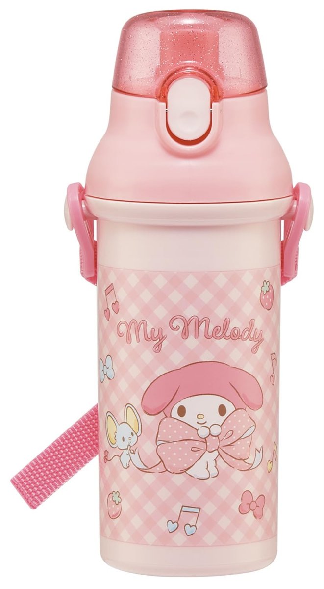画像1: スケーター（Ｓｋａｔｅｒ） 水筒 子供用 直飲み ４８０ｍｌ プラスチック ワンタッチ 食洗機対応 日本製 サンリオ マイメロディ ビッグリボン 女の子 ＰＳＢ５ＳＡＮＡＧ?Ａ (1)