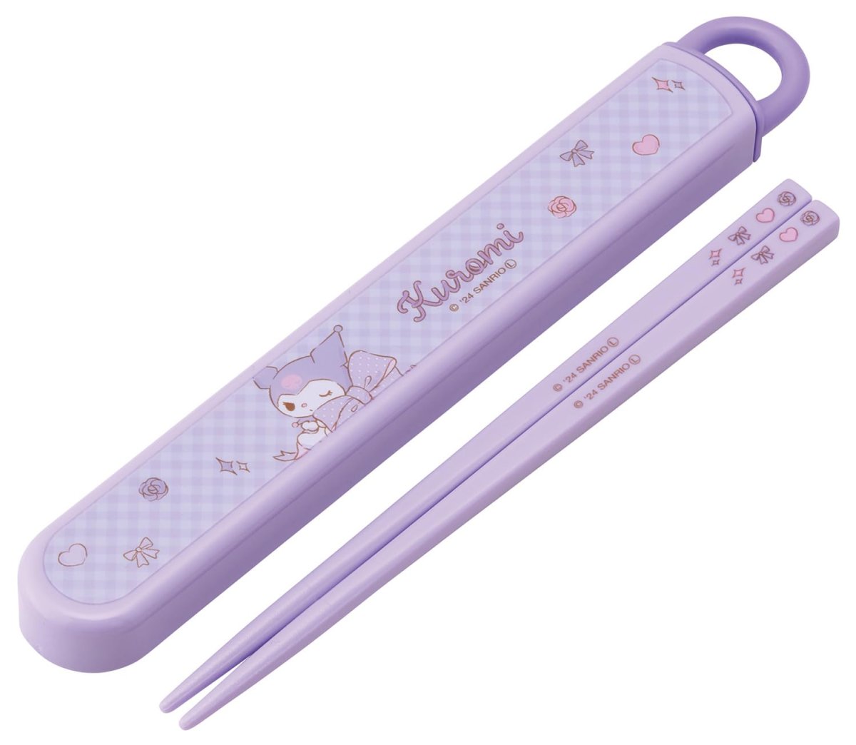 画像1: スケーター（Ｓｋａｔｅｒ） 箸 箸箱 セット 子供用 お弁当 １６．５ｃｍ 日本製 食洗機対応 スライド式 サンリオ クロミ ビッグリボン 女の子 ＡＢＳ２ＡＭＡＧ?Ａ (1)