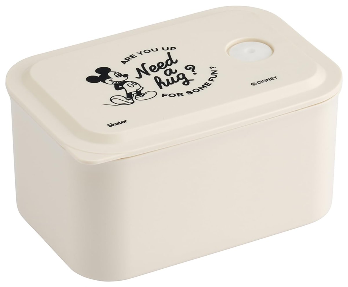 画像1: スケーター（Ｓｋａｔｅｒ） 弁当箱 ミニ容器 １段 ３２０ｍｌ 蓋をしたままレンジ対応 ランチケース ランチボックス ディズニー ミッキーマウス ＰＬ３２Ｂ (1)