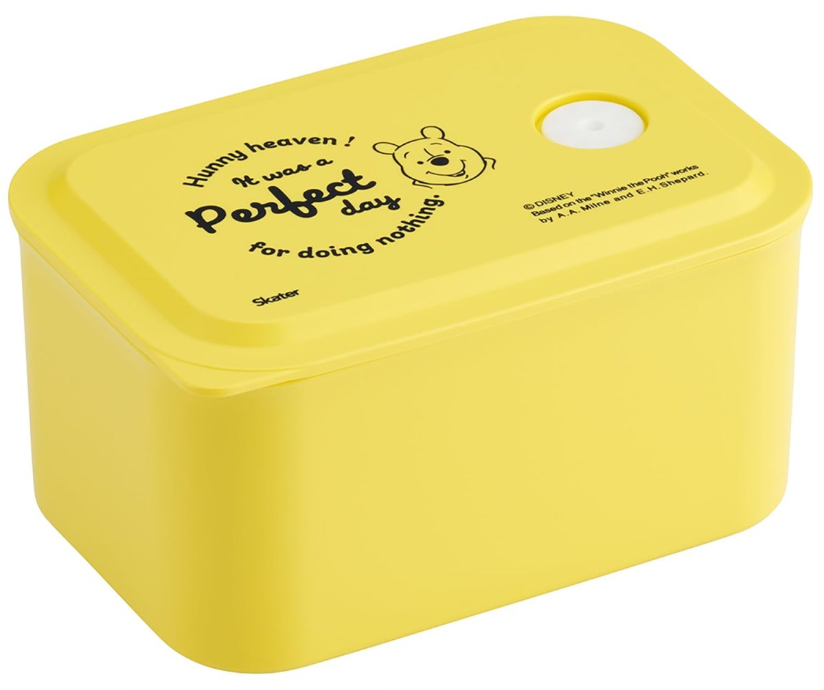 画像1: スケーター（Ｓｋａｔｅｒ） 弁当箱 ミニ容器 １段 ３２０ｍｌ 蓋をしたままレンジ対応 ランチケース ランチボックス ディズニー くまのプーさん ＰＬ３２Ｂ (1)