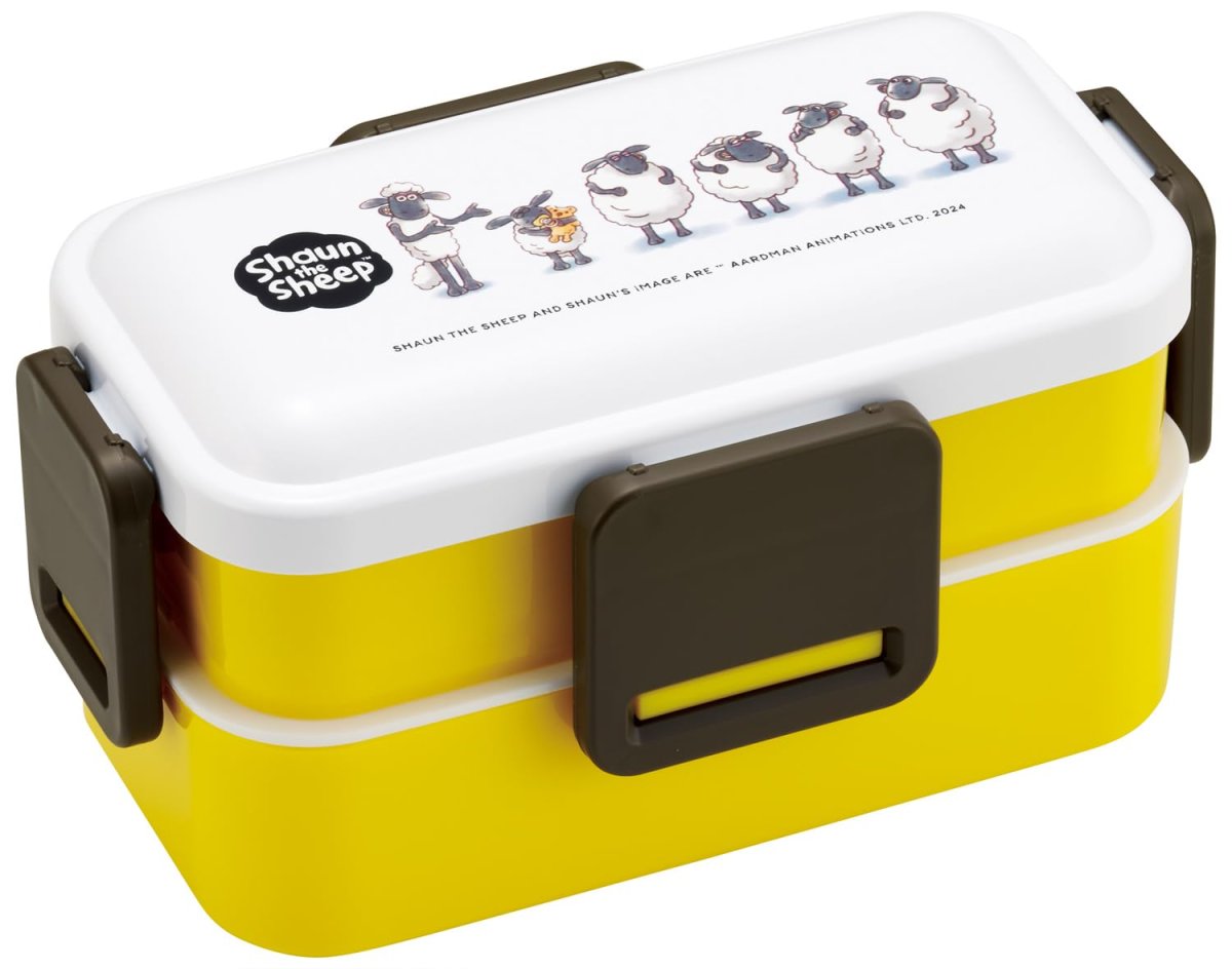 画像1: スケーター（Ｓｋａｔｅｒ） 弁当箱 ２段 ６００ｍｌ 女性 日本製 ふわっと盛れるドーム型ふた ランチボックス 食洗機対応 レンジ対応 ひつじのショーン ＰＦＬＷ４ＡＧ?Ａ (1)