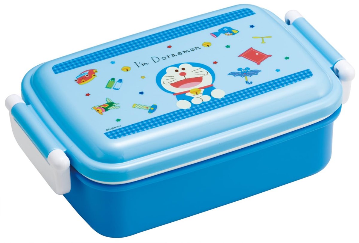 画像1: スケーター（Ｓｋａｔｅｒ） お弁当箱 子供用 ４５０ｍｌ ふわっと盛れるドーム型ふた ランチボックス １段 日本製 サンリオ Ｉ?ｍ Ｄｏｒａｅｍｏｎ ドラえもん ギンガム 男の子 女の子 ＲＢＦ３ＡＮＡＧ?Ａ (1)