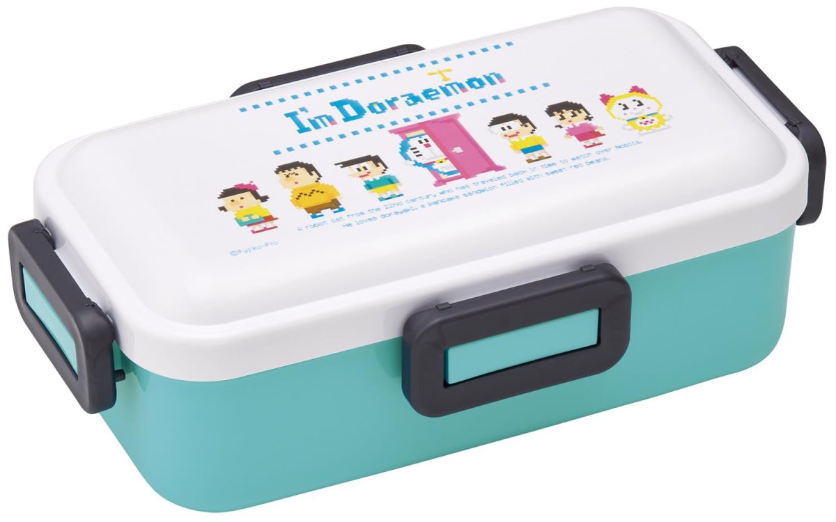 画像1: スケーター（Ｓｋａｔｅｒ） 弁当箱 ５３０ｍｌ １段 女性 日本製 汁漏れしにくい４点ロック ランチボックス 食洗機対応 レンジ対応 サンリオ Ｉ?ｍ Ｄｏｒａｅｍｏｎ ドラえもん ドット ＰＦＬＢ６ＡＧ?Ａ (1)