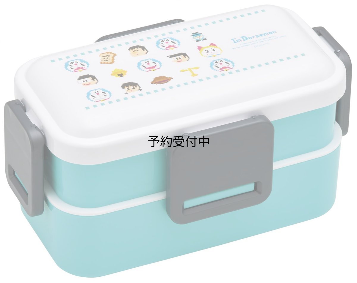 画像1: スケーター（Ｓｋａｔｅｒ） 弁当箱 ２段 ６００ｍｌ 女性 日本製 ふわっと盛れるドーム型ふた ランチボックス 食洗機対応 レンジ対応 サンリオ Ｉ?ｍ Ｄｏｒａｅｍｏｎ ドラえもん ドット ＰＦＬＷ４ＡＧ?Ａ (1)