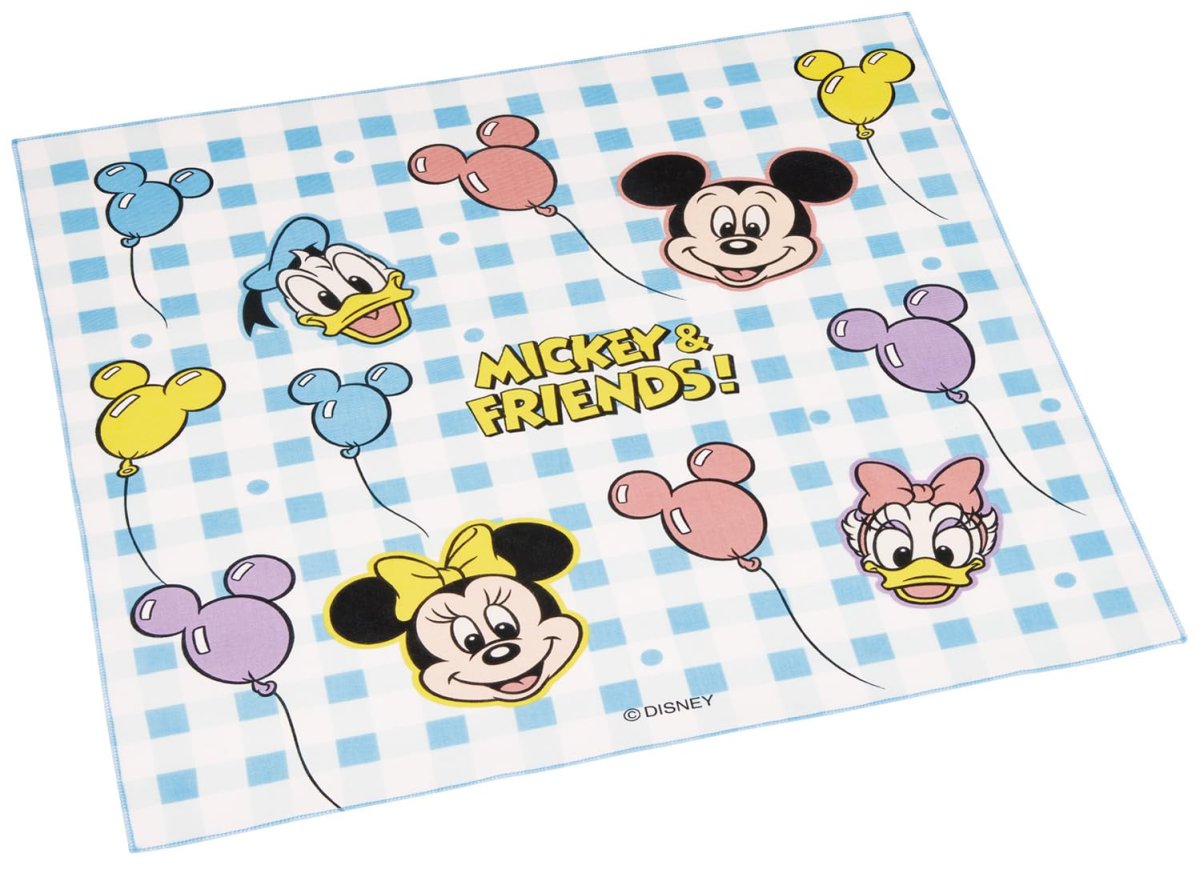 画像1: スケーター（Ｓｋａｔｅｒ） ランチクロス 子供用 お弁当 ４３×４３ｃｍ 日本製 ディズニー ミッキー＆フレンズ 風船 ＫＢ４?Ａ (1)