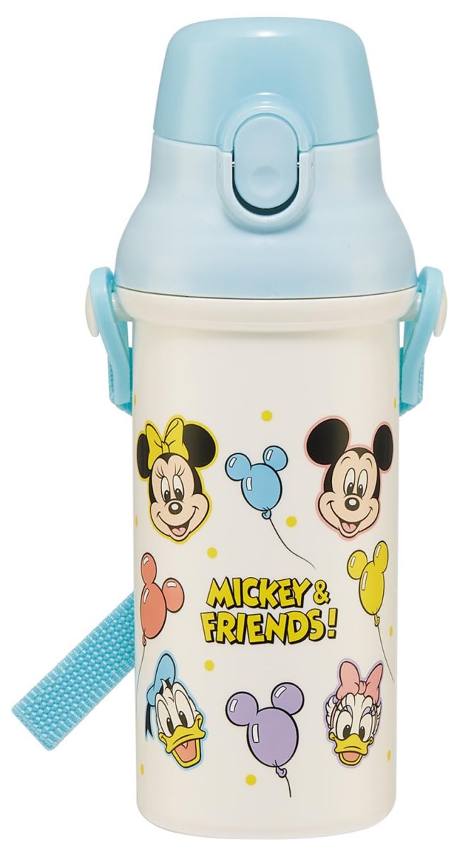 画像1: スケーター（Ｓｋａｔｅｒ） 水筒 子供用 直飲み ４８０ｍｌ プラスチック ワンタッチ 食洗機対応 日本製 ディズニー ミッキー＆フレンズ 風船 男の子 女の子 ＰＳＢ５ＳＡＮＡＧ?Ａ (1)