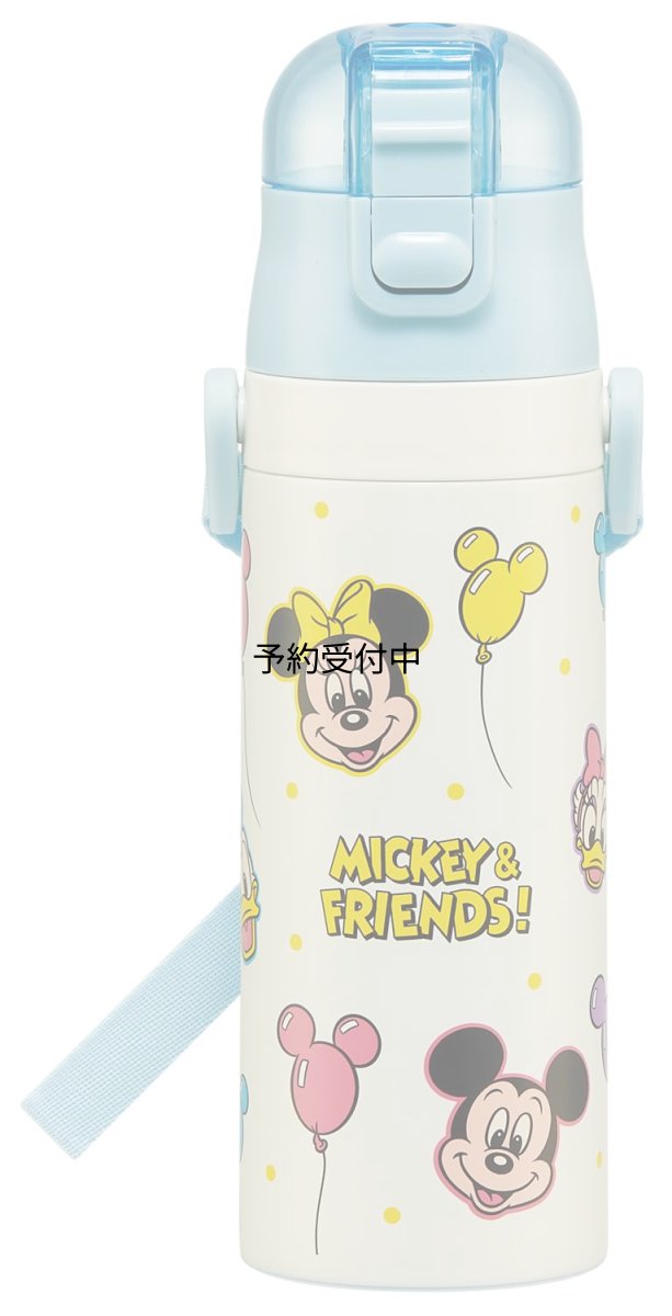 画像1: スケーター（Ｓｋａｔｅｒ） 水筒 子供用 直飲み ４７０ｍｌ ディズニー ミッキー＆フレンズ 風船 男の子 女の子 保冷専用 ステンレス 軽量タイプ ｗａｔｅｒｂｏｔｔｌｅ スポーツボトル キッズ こども 水瓶 ＳＤＣ４?Ａ (1)