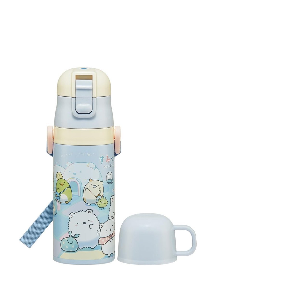 画像1: スケーター（Ｓｋａｔｅｒ） 水筒 子供用 ２ＷＡＹ 直飲み ４２０ｍｌ コップ飲み ３５０ｍｌ すみっコぐらし しろくまふるさと 女の子 小容量 ステンレス 保温保冷 軽量 ｗａｔｅｒｂｏｔｔｌｅ スポーツボトル キッズ こども 水瓶 ＳＫＤＣ３?Ａ (1)