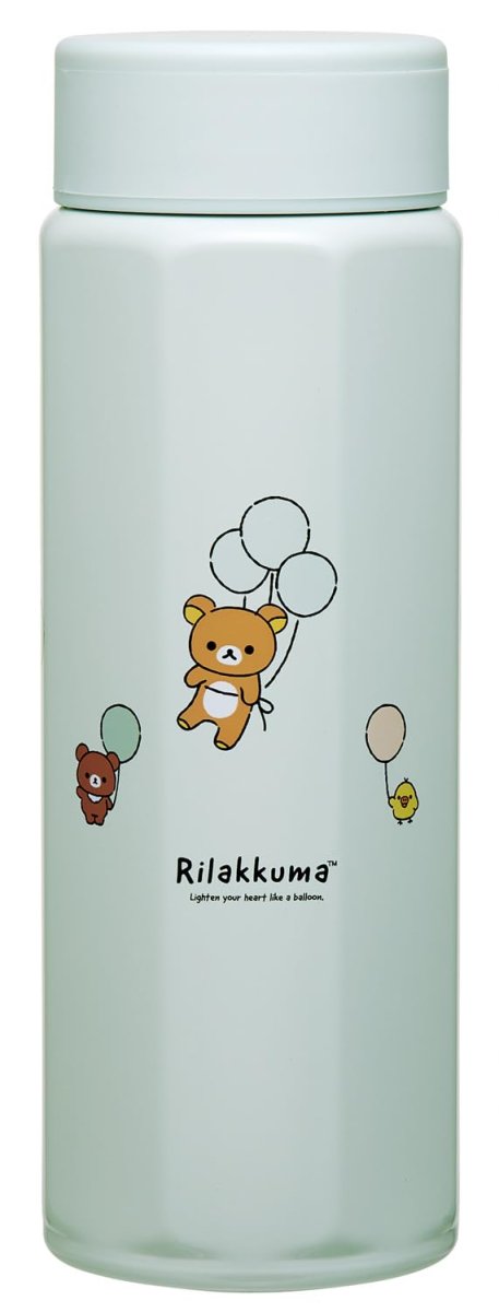 画像1: スケーター（Ｓｋａｔｅｒ） ステンレス マグボトル ５００ｍｌ 持ちやすい ８角形 保温 保冷 水筒 リラックマ ふわっと風船 ＳＴＯ５６９１９６ (1)