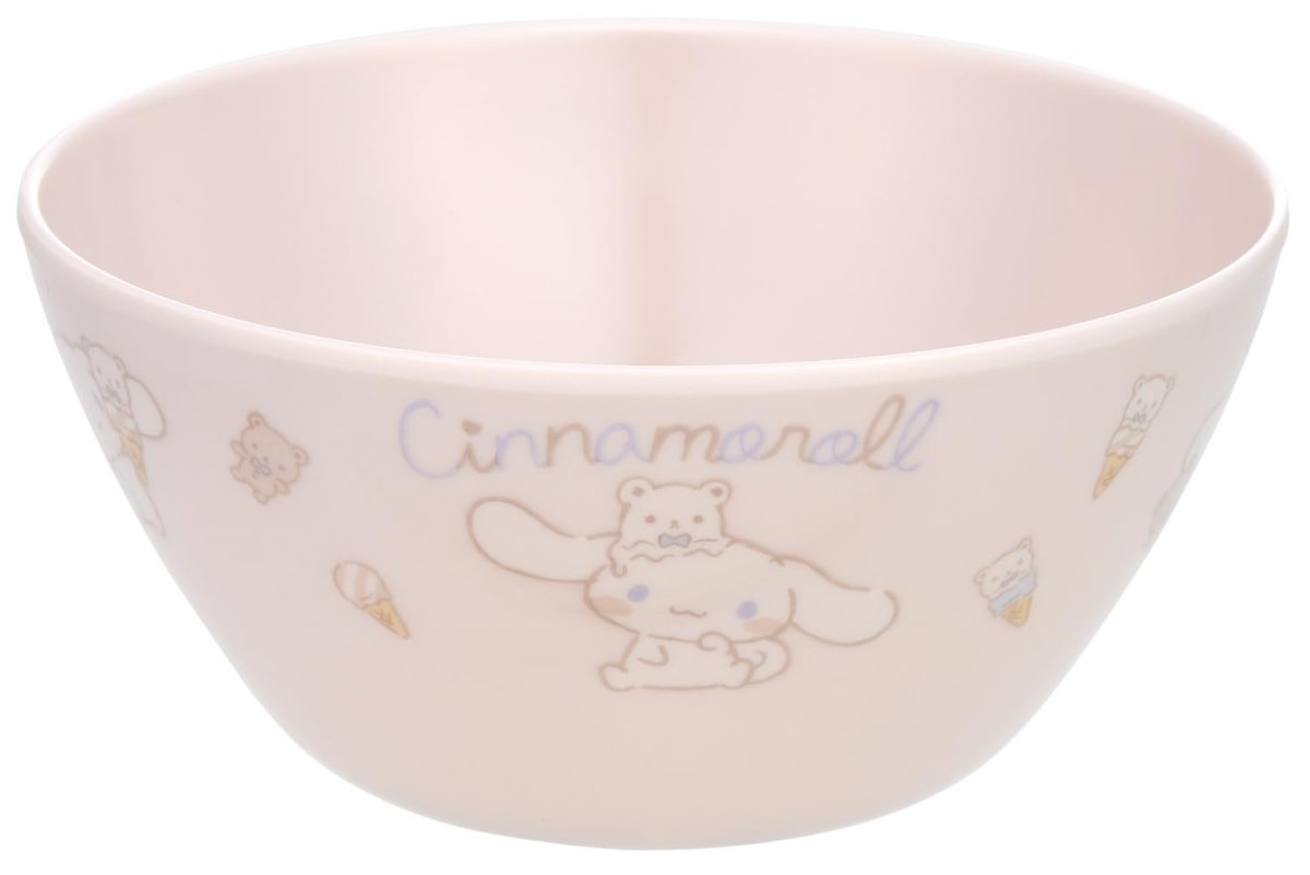 画像1: スケーター（Ｓｋａｔｅｒ） 小鉢 メラミン ボウル ５００ｍｌ サンリオ シナモロール ナチュラル ＭＢＬ４Ｐ (1)