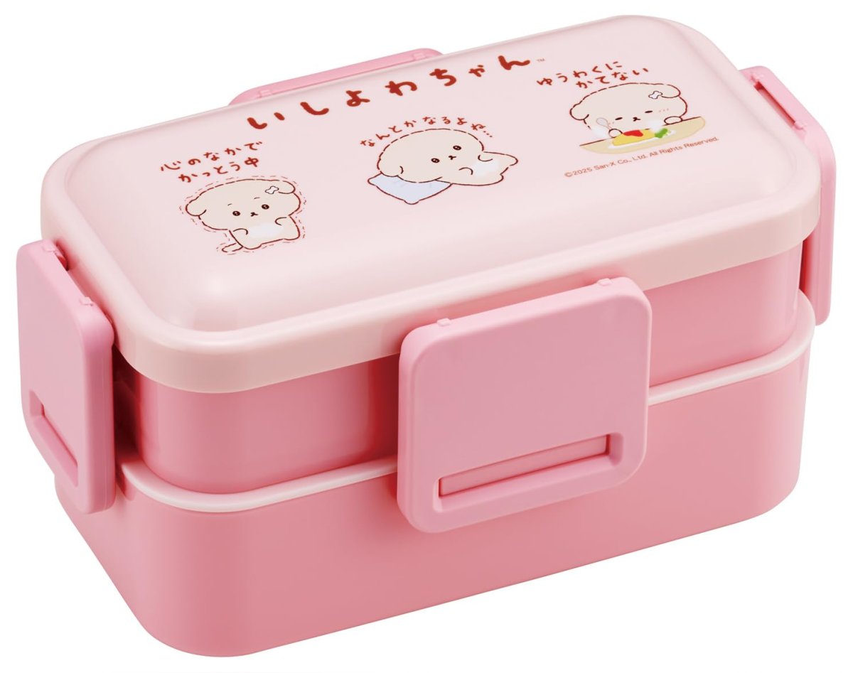 画像1: スケーター（Ｓｋａｔｅｒ） 弁当箱 ふわっと盛れる ランチボックス ２段 ６００ｍｌ 食洗機対応 レンジ対応 日本製 いしよわちゃん 女の子 ＰＦＬＷ４?Ａ (1)