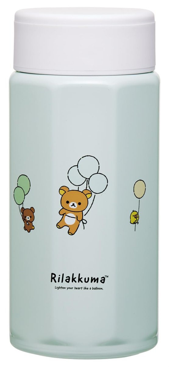 画像1: スケーター（Ｓｋａｔｅｒ） ステンレス マグボトル ３５０ｍｌ 持ちやすい ８角形 保温 保冷 水筒 リラックマ ふわっと風船 ＳＴＯ４６９２７８ (1)