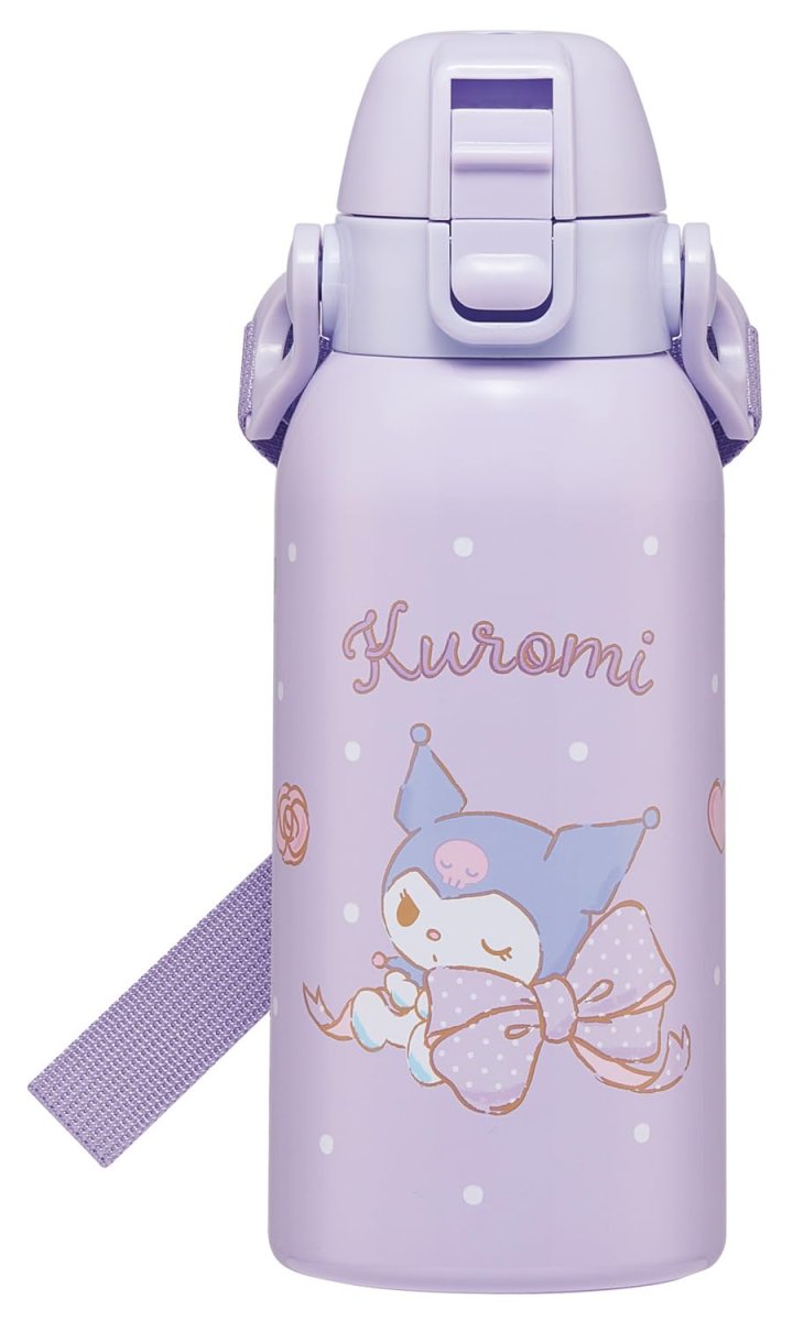 画像1: スケーター（Ｓｋａｔｅｒ） 水筒 子供用 直飲み ６００ｍｌ サンリオ クロミ ビッグリボン 女の子 保冷専用 ステンレス 軽量タイプ ｗａｔｅｒｂｏｔｔｌｅ スポーツボトル キッズ こども 水瓶 ＳＴＣＨ６?Ａ (1)