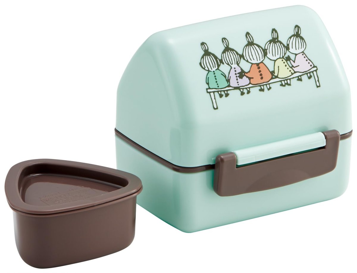 画像1: スケーター（Ｓｋａｔｅｒ） 抗菌 三角 弁当箱 おにぎりケース ランチボックス レンジ対応 子供 ムーミン ＰＯＴ５ＡＧ (1)