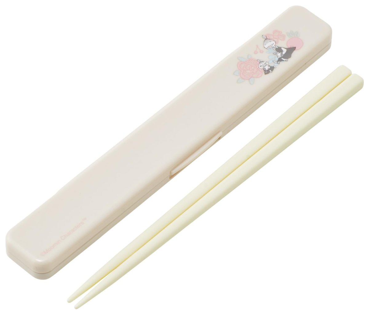 画像1: スケーター（Ｓｋａｔｅｒ） 箸 箸箱セット 大人用 抗菌 １８ｃｍ カチャカチャ鳴らない 日本製 ムーミン ライトカラー ＡＢＣ３ＡＧ?Ａ (1)