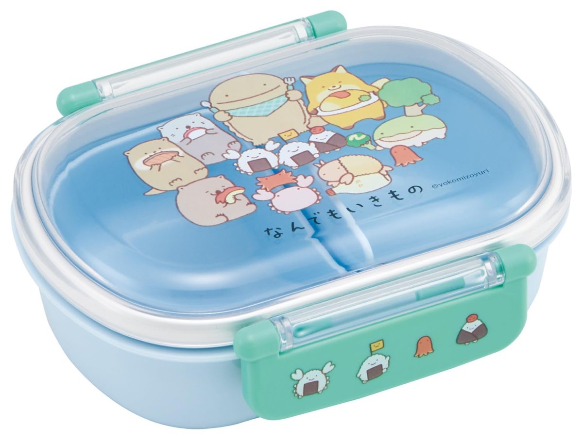 画像1: スケーター（Ｓｋａｔｅｒ） 弁当箱 子供 ３６０ｍｌ ふわっと盛れるフタ 日本製 ランチボックス １段 食洗機対応 レンジ対応 なんでもいきもの 女の子 ＱＡＦ２ＢＡＡＧ?Ａ (1)