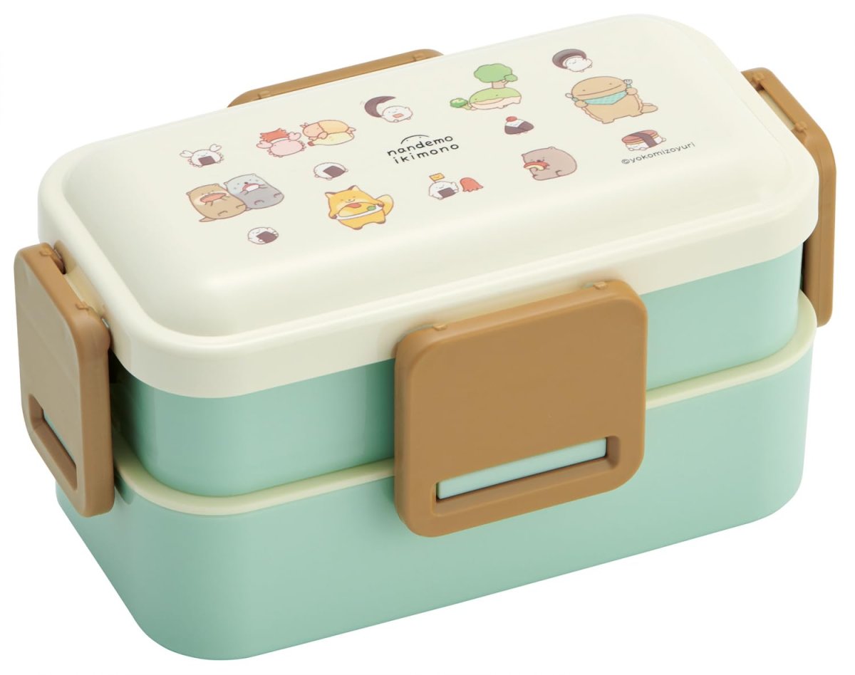 画像1: スケーター（Ｓｋａｔｅｒ） 弁当箱 ２段 ６００ｍｌ 女性 日本製 ふわっと盛れるドーム型ふた ランチボックス 食洗機対応 レンジ対応 なんでもいきもの ＰＦＬＷ４ＡＧ?Ａ (1)