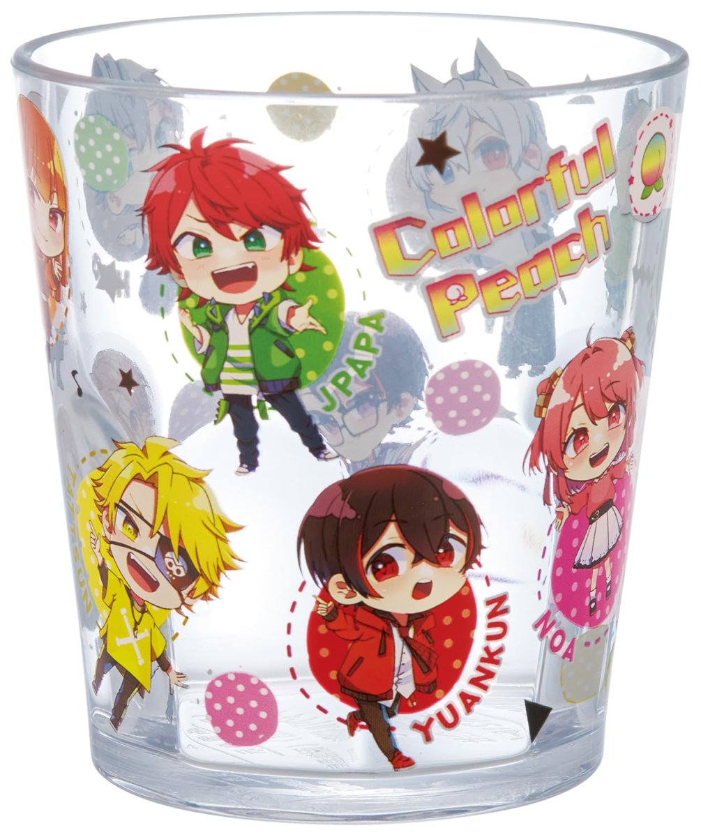 画像1: スケーター（Ｓｋａｔｅｒ） アクリル コップ ２８０ｍｌ カラフルピーチ ２５ ＫＳＡ４ (1)