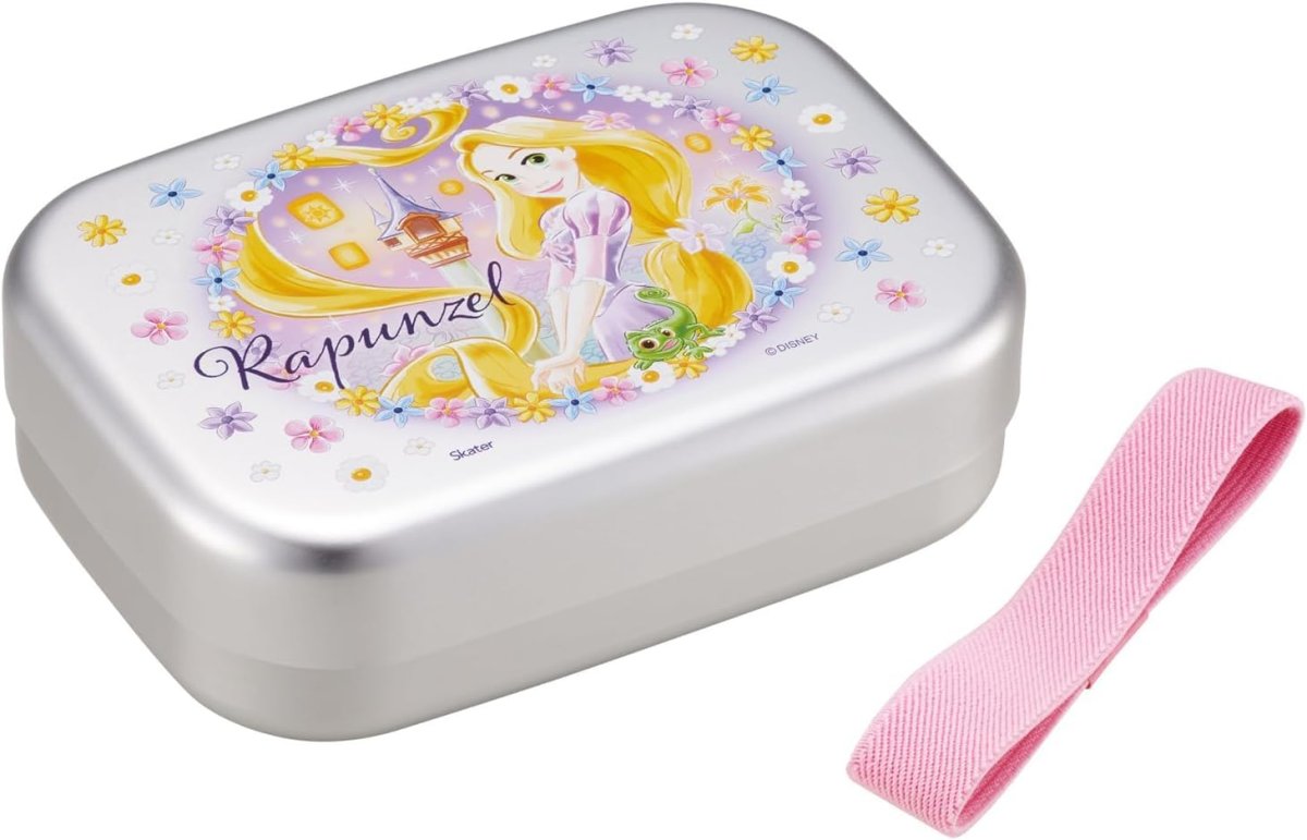 画像1: スケーター（Ｓｋａｔｅｒ） 弁当箱 アルミ ランチボックス 子供用 ３７０ｍｌ 保温庫対応 ランチベルト付 日本製 ディズニー 塔の上のラプンツェル ２５ 女の子 ＡＬＢ５ＮＶ?Ａ (1)