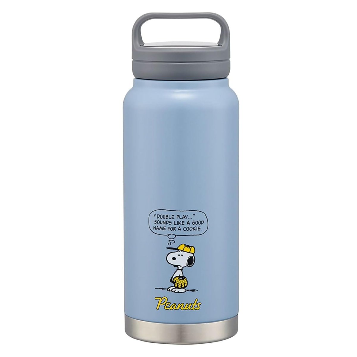 画像1: スケーター（Ｓｋａｔｅｒ） 持ち手付き ステンレス マグボトル ８００ｍｌ 保温 保冷 水筒 スクリューハンドル スヌーピー ベースボール ＳＴＳＣ８?Ａ (1)