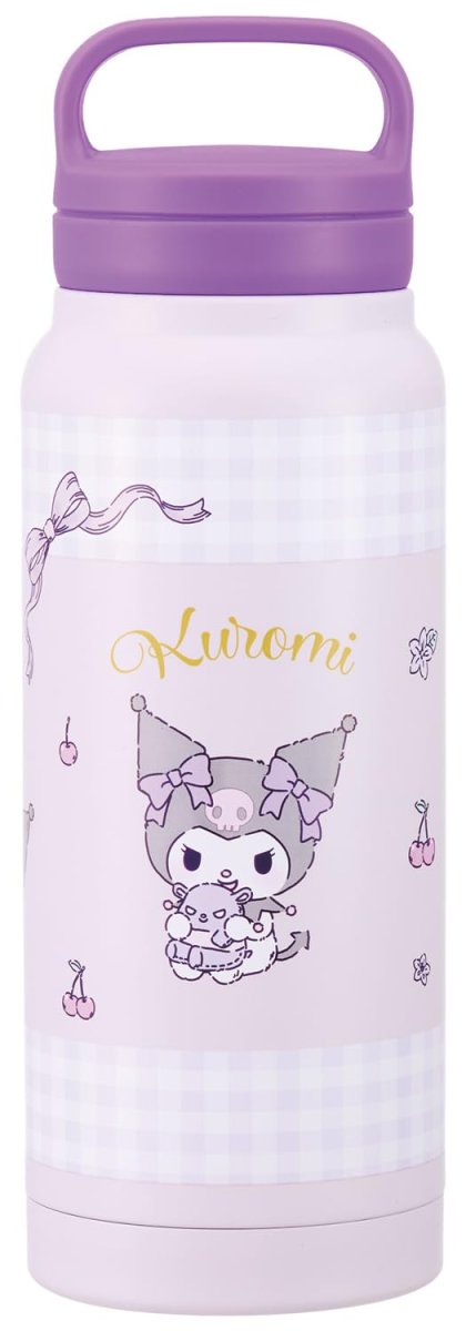 画像1: スケーター（Ｓｋａｔｅｒ） 保温 保冷 ステンレス マグボトル ５００ｍｌ スクリューハンドル付 サンリオ クロミ ぬいぐるみハグ ＳＴＳＣ５６９５０８ (1)