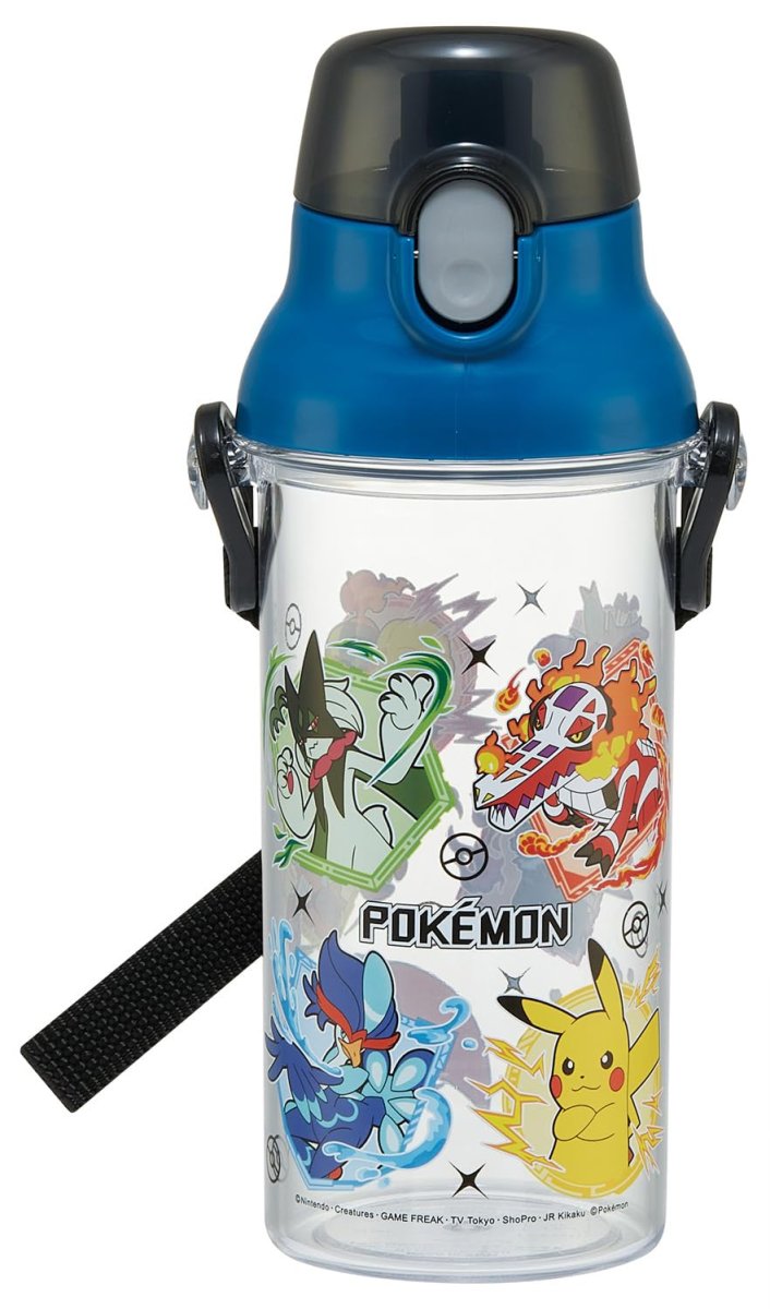 画像1: スケーター（Ｓｋａｔｅｒ） 子供用 クリア 水筒 ４８０ｍｌ プラスチック製 クリアボトル 子供用 日本製 ポケモン ２５ 男の子 ＰＳＢ５ＴＲ６９６３６ (1)