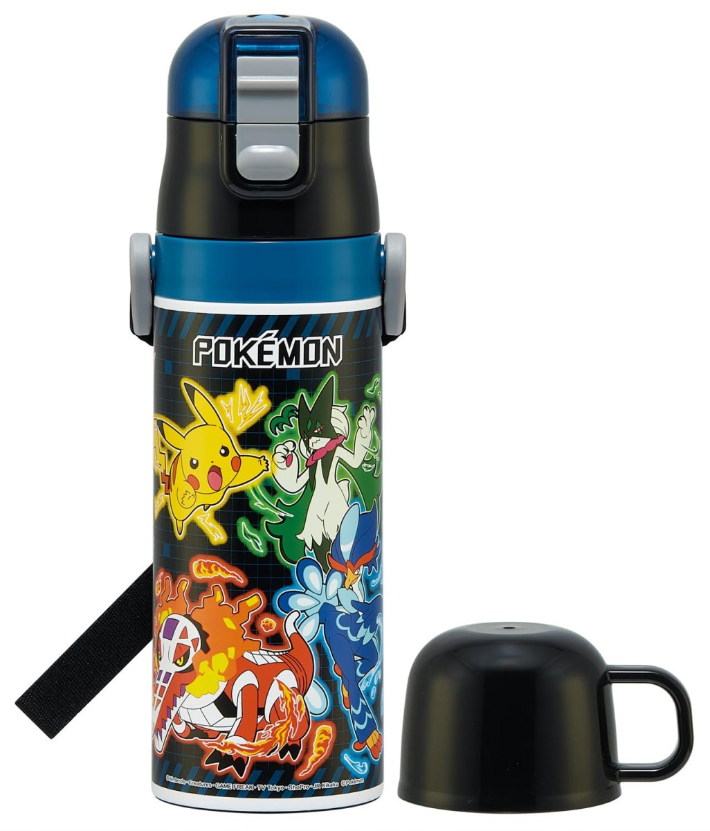 画像1: スケーター（Ｓｋａｔｅｒ） 水筒 子供用 ２ＷＡＹ 直飲み ４７０ｍｌ コップ飲み ４３０ｍｌ ポケモン ２５ 男の子 ステンレス 保温保冷 軽量 ｗａｔｅｒｂｏｔｔｌｅ スポーツボトル キッズ こども 水瓶 ＳＫＤＣ４?Ａ (1)