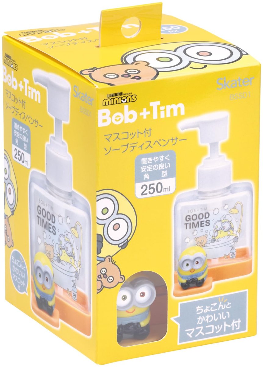 画像1: スケーター（Ｓｋａｔｅｒ） マスコット付 ソープ ディスペンサー 角型 ２５０ｍｌ 怪盗グルー ミニオン ＢＳＳＤ１?Ａ (1)