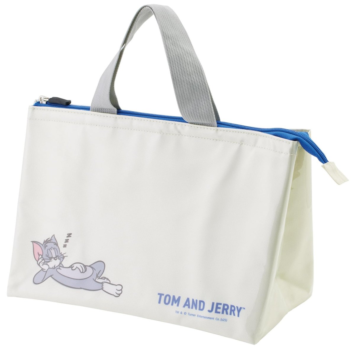 画像1: スケーター（Ｓｋａｔｅｒ） お弁当 ビニールカバー加工 ランチ バッグ 保冷 横２９×高２１×マチ幅１２ｃｍ トムとジェリー おひるね ＫＢＣＶ１?Ａ (1)
