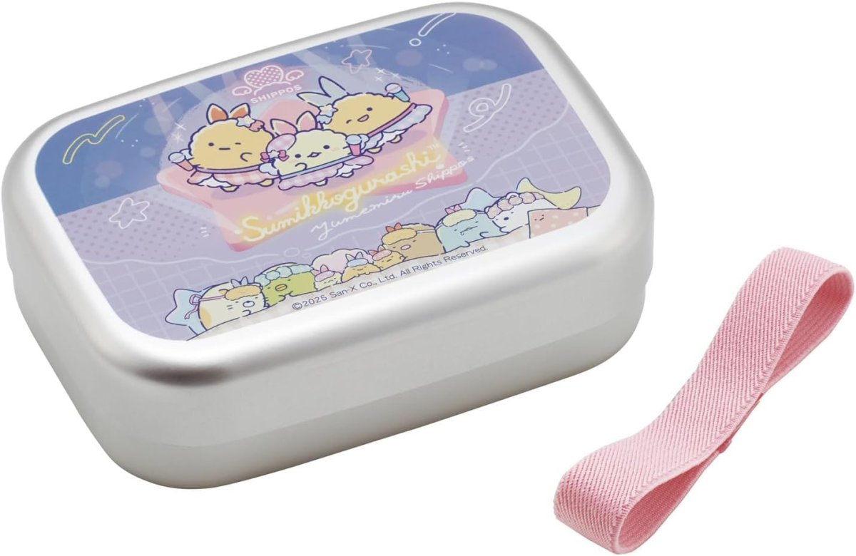 画像1: スケーター（Ｓｋａｔｅｒ） 弁当箱 アルミ ランチボックス 子供用 ３７０ｍｌ 保温庫対応 ランチベルト付 日本製 すみっコぐらし 夢みるしっぽず 女の子 ＡＬＢ５ＮＶ?Ａ (1)