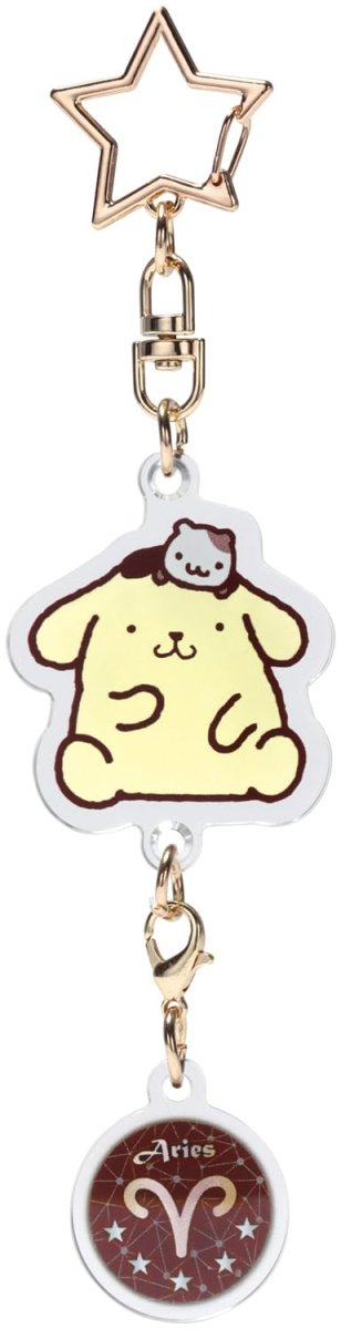 画像1: スケーター アクリル 星座 キーホルダー アクセサリー サンリオ ポムポムプリン 牡羊座 ＺＡＫＨ１?Ａ (1)