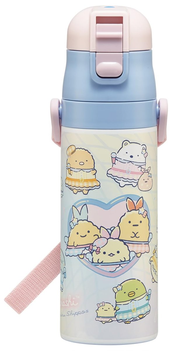 画像1: スケーター（Ｓｋａｔｅｒ） 水筒 子供用 直飲み ４７０ｍｌ すみっコぐらし 夢みるしっぽず 女の子 保冷専用 ステンレス 軽量タイプ ｗａｔｅｒｂｏｔｔｌｅ スポーツボトル キッズ こども 水瓶 ＳＤＣ４?Ａ (1)