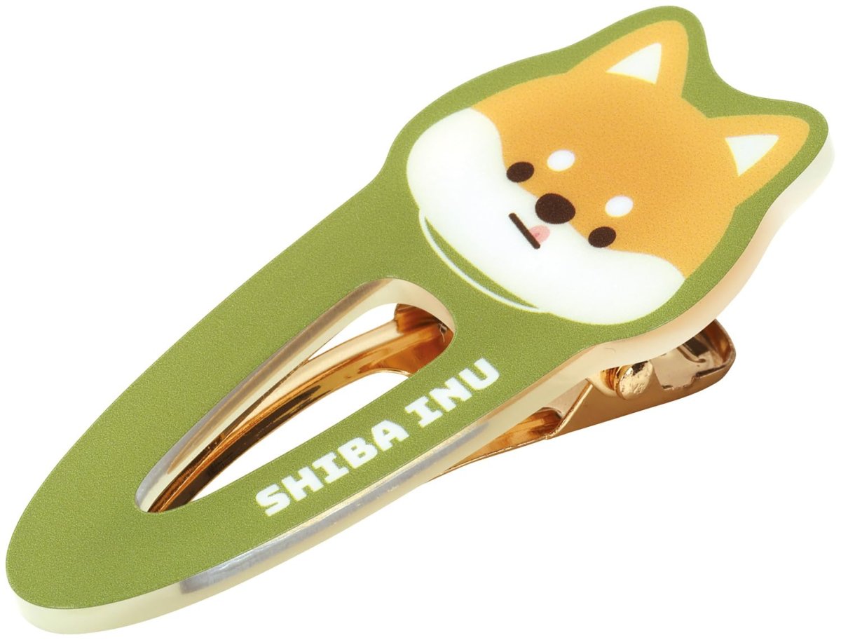 画像1: スケーター（Ｓｋａｔｅｒ） ヘアクリップ 髪留め ヘア アクセサリー ぱぷぱぷぱぴー ＳＨＩＢＡ 柴 犬 ＺＨＣ１?Ａ (1)