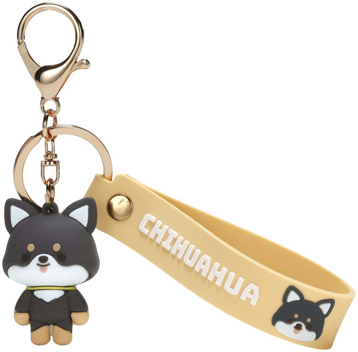 画像1: スケーター（Ｓｋａｔｅｒ） ラバー マスコット付 キーホルダー ぱぷぱぷぱぴー ＣＨＩＨＵＡＨＵＡ チワワ 犬 ＺＲＭＫＨ１?Ａ (1)