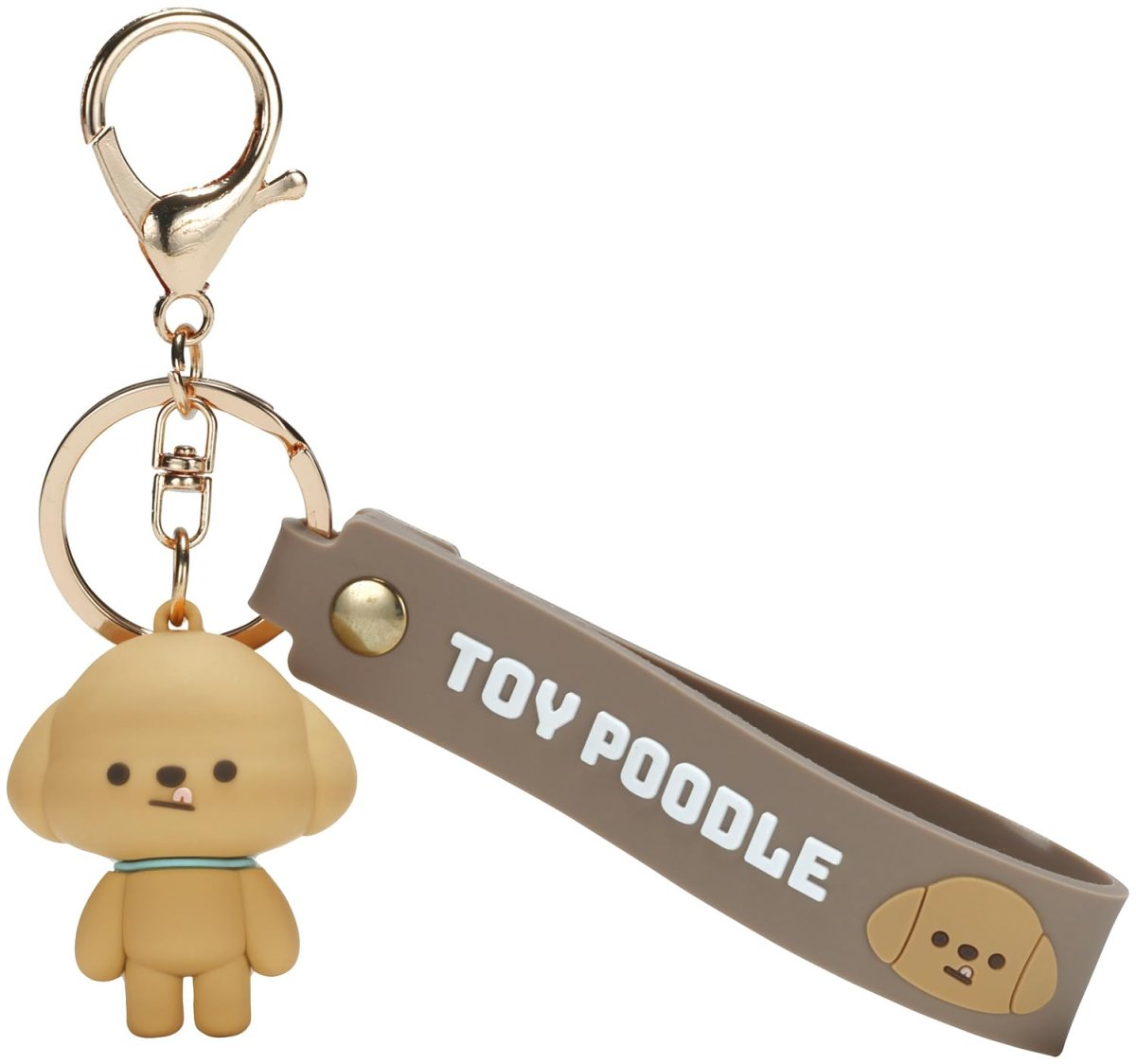 画像1: スケーター（Ｓｋａｔｅｒ） ラバー マスコット付 キーホルダー ぱぷぱぷぱぴー ＴＯＹ ＰＯＯＤＬＥ トイプードル 犬 ＺＲＭＫＨ１?Ａ (1)