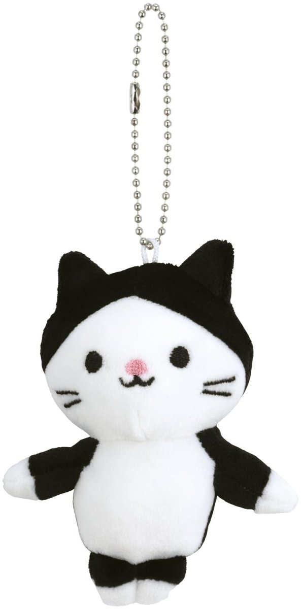 画像1: スケーター（Ｓｋａｔｅｒ） ぬいぐるみ マスコット キーホルダー ボールチェーン にゃ?にゃ はっちゃん 猫 ＺＮＫＨ１?Ａ (1)