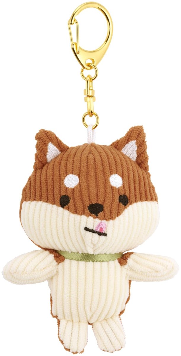 画像1: スケーター（Ｓｋａｔｅｒ） ぬいぐるみ マスコット キーホルダー コーデュロイ生地 回転カン ぱぷぱぷぱぴー ＳＨＩＢＡ 柴 犬 ＺＮＫＨ２?Ａ (1)