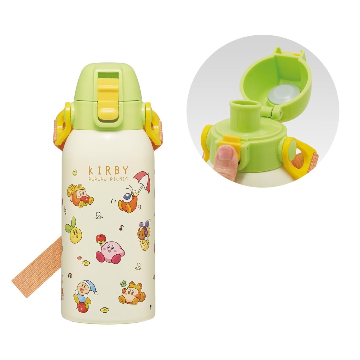 画像1: スケーター（Ｓｋａｔｅｒ） 水筒 子供用 直飲み ６００ｍｌ 星のカービィ ピクニック 男の子 保冷専用 ステンレス 軽量タイプ ｗａｔｅｒｂｏｔｔｌｅ スポーツボトル キッズ こども 水瓶 ＳＴＣＨ６?Ａ (1)