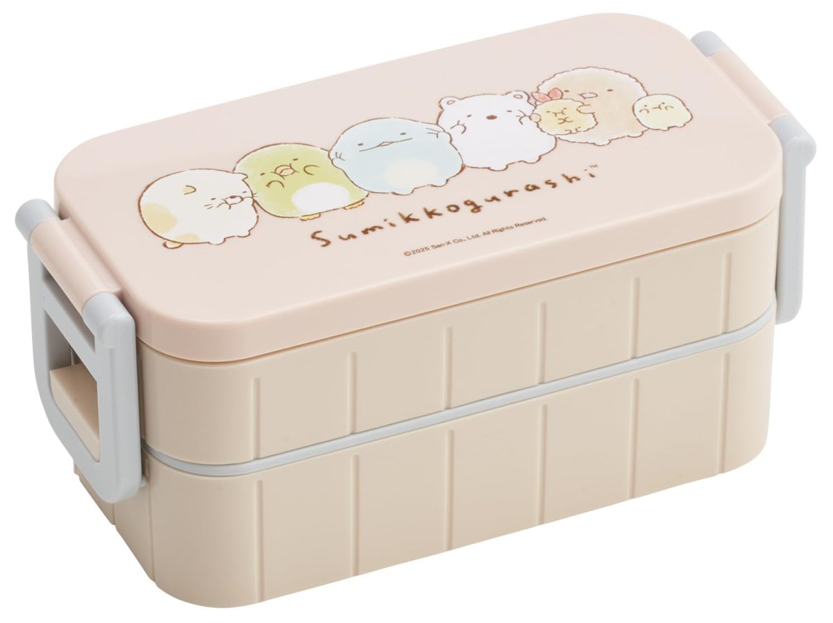 画像1: スケーター（Ｓｋａｔｅｒ） 弁当箱 ランチボックス ２段 ６００ｍｌ 日本製 すみっコぐらし ドローイング ＹＺＷ３?Ａ (1)
