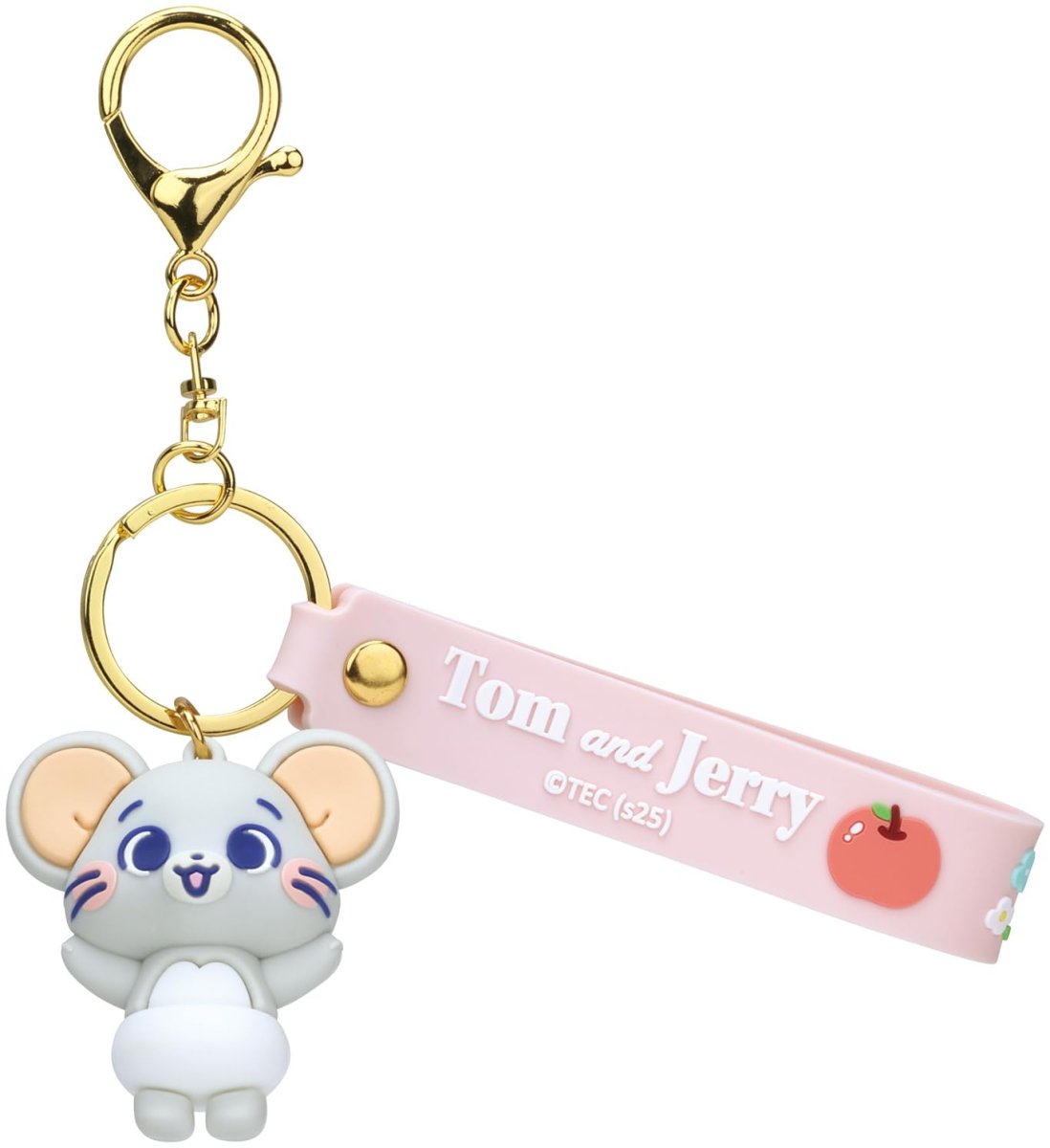 画像1: スケーター（Ｓｋａｔｅｒ） ラバー マスコット付 キーホルダー トムとジェリー とむとじぇりーごっこ たふぃー ＺＲＭＫＨ１?Ａ (1)