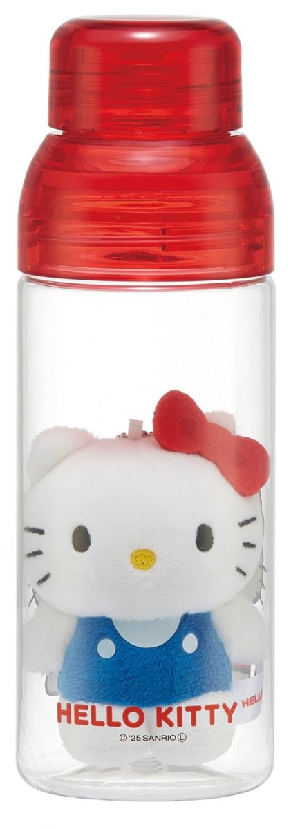 画像1: スケーター（Ｓｋａｔｅｒ） マスコット入り ウォーターボトル ４８０ｍｌ スリット付 水筒 サンリオ ハローキティ ＰＳＰＲ５ＭＣ?Ａ (1)