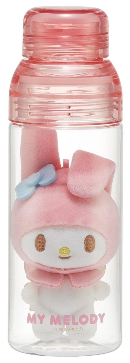 画像1: スケーター（Ｓｋａｔｅｒ） マスコット入り ウォーターボトル ４８０ｍｌ スリット付 水筒 サンリオ マイメロディ ＰＳＰＲ５ＭＣ?Ａ (1)
