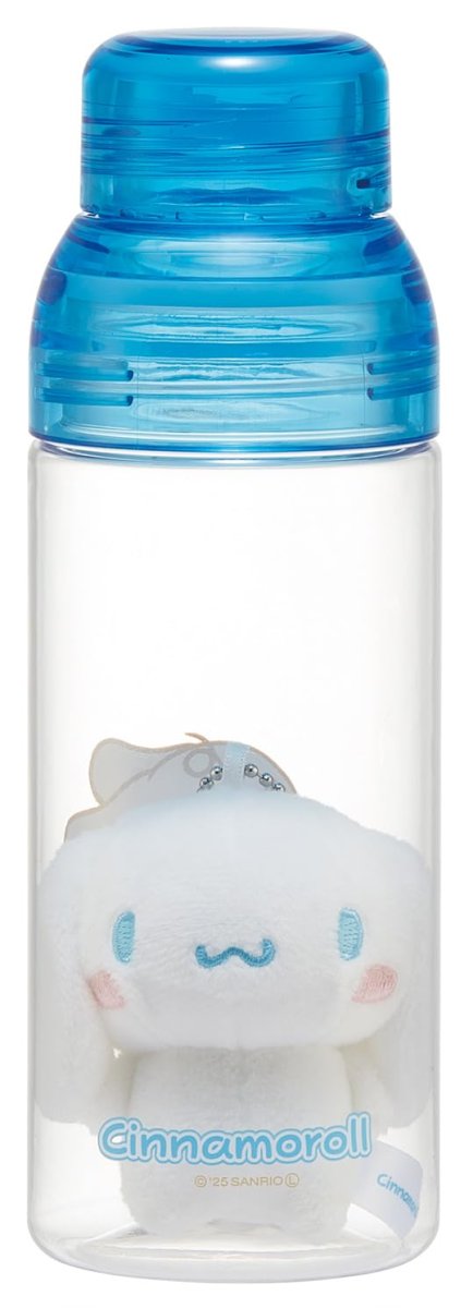 画像1: スケーター（Ｓｋａｔｅｒ） マスコット入り ウォーターボトル ４８０ｍｌ スリット付 水筒 サンリオ シナモロール ＰＳＰＲ５ＭＣ?Ａ (1)