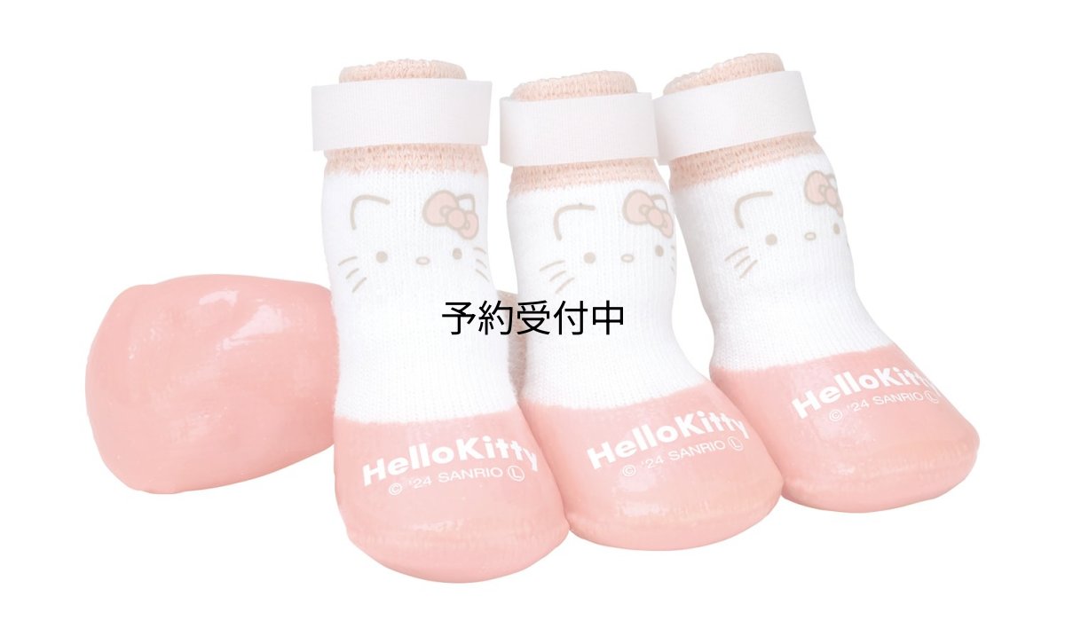 画像1: スケーター（Ｓｋａｔｅｒ） ペット シューズ ＸＸＳ ４枚入 犬 靴 室外 固定ベルト付 サンリオ ハローキティ ＰＳＨＳ１?Ａ (1)