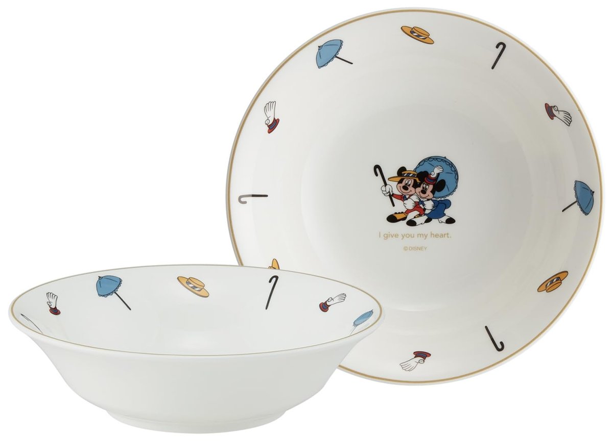 画像1: スケーター（Ｓｋａｔｅｒ） シリアル ボウル １６ｃｍ 食洗機対応 ＮＡＲＵＭＩ ボーンチャイナ 鳴海製陶 日本製 ディズニー ミッキー＆ミニー ＣＢＳＢ１６?Ａ (1)