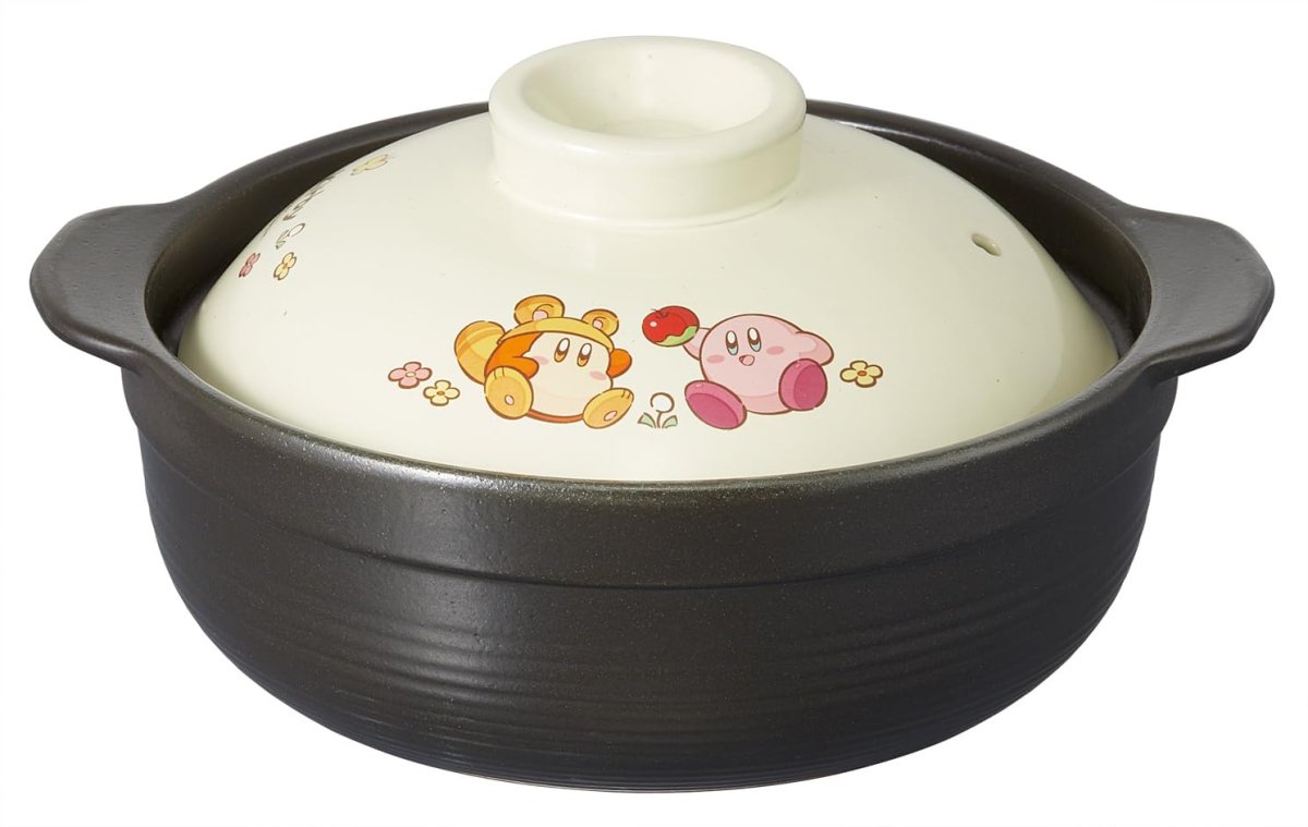 画像1: スケーター（Ｓｋａｔｅｒ） 土鍋 ６号 電子レンジ対応 陶器製 星のカービィ ピクニック ＣＤＮ１８?Ａ (1)