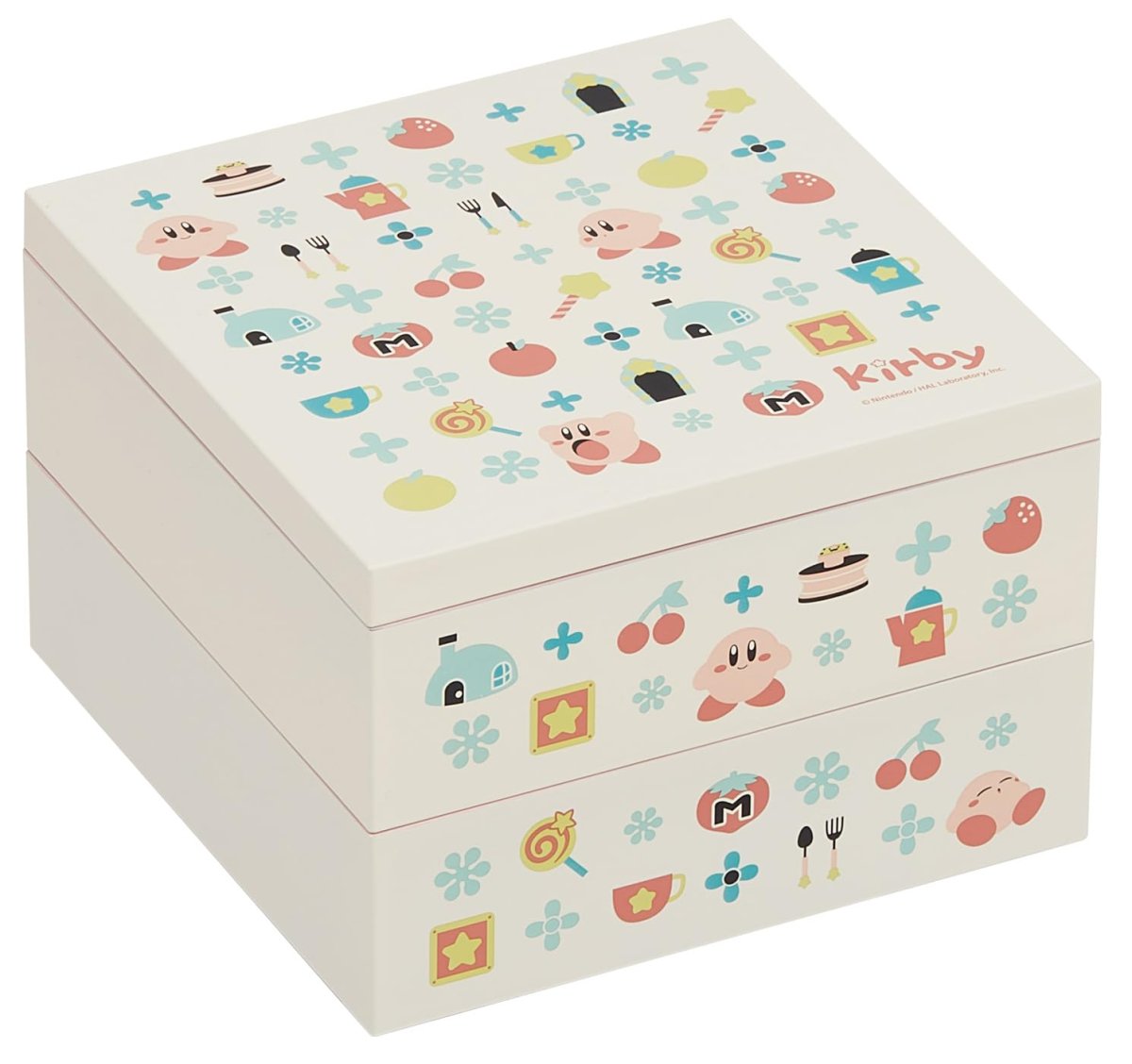 画像1: スケーター（Ｓｋａｔｅｒ） 弁当箱 ランチボックス ２段 星のカービィ ライフ ＮＬＷ１５?Ａ (1)