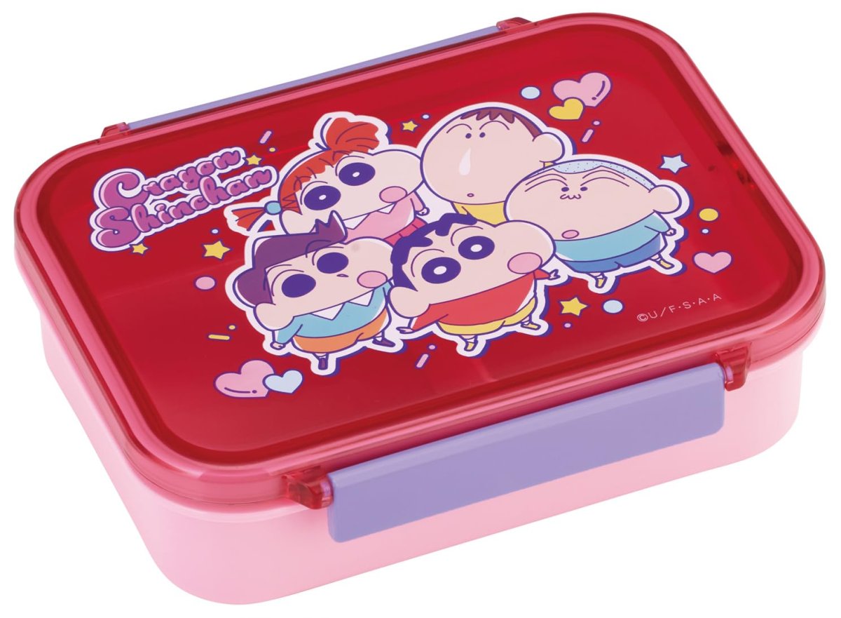 画像1: スケーター（Ｓｋａｔｅｒ） 弁当箱 タイトウェア ランチボックス ５５０ｍｌ 食洗機対応 日本製 クレヨンしんちゃん ２５ ＰＭ４ＣＡ?Ａ (1)