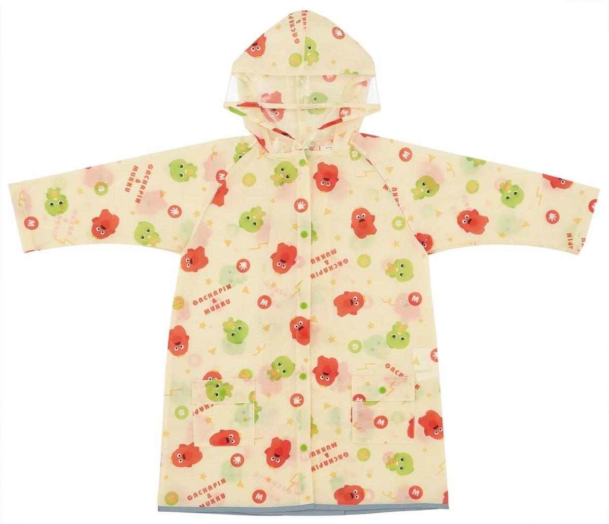 画像1: スケーター（Ｓｋａｔｅｒ） レインコート キッズ 子供用 ランドセル リュックを背負ったまま脱着できる 適応身長 １１０?１２５ｃｍ ガチャピン＆ムック ＲＡＣＯ１Ｍ?Ａ (1)